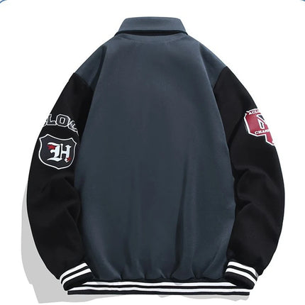 American Embroidered Baseball Jacket Men's Spring  Autumn Plus Size Trendy Brand Loose Jacket 12xl 170kg men clothing 10XL