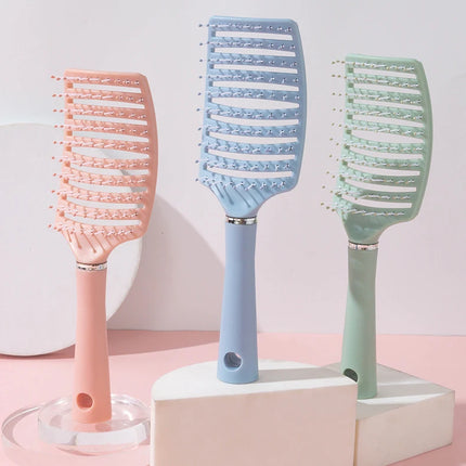 1pc anti-static massage brush  women's hair and scalp massage comb - straight hair professional tool Special for real hair wigs