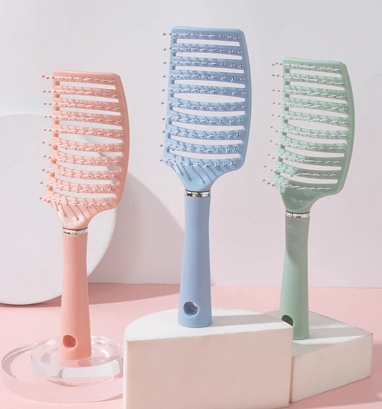 1pc anti-static massage brush  women's hair and scalp massage comb - straight hair professional tool Special for real hair wigs