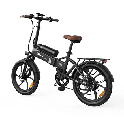 Bicicletta Elettrica Pieghevole PVY Z20 MAX con Sensore di Coppia, Doppia Batteria per Pendolarismo Urbano, E-bike a Pedalata Assistita con Autonomia di 25.6Ah