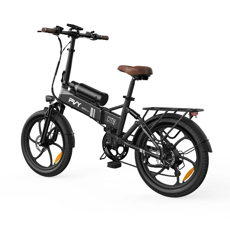 Bicicletta Elettrica Pieghevole PVY Z20 MAX con Sensore di Coppia, Doppia Batteria per Pendolarismo Urbano, E-bike a Pedalata Assistita con Autonomia di 25.6Ah