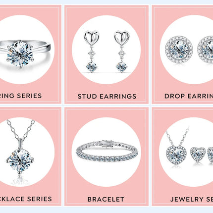 DW Certified Moissanite Diamond Stud Earrings for Women 925 Sterling Silver Round Halo Earrings Luxury Wedding Fine Jewelry PlatiNum