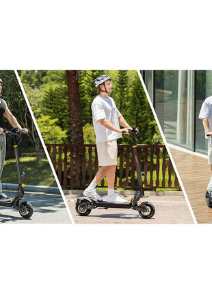 Ausom L1 Monopattino Elettrico Autonomia fino a 70 km, 800W, Freni a Disco Anteriori e Posteriori con E-ABS, Pneumatici Tubeless da 10”, Monopattino Pieghevole per Pendolarismo Urbano