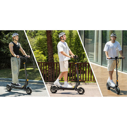 Ausom L1 Monopattino Elettrico Autonomia fino a 70 km, 800W, Freni a Disco Anteriori e Posteriori con E-ABS, Pneumatici Tubeless da 10”, Monopattino Pieghevole per Pendolarismo Urbano