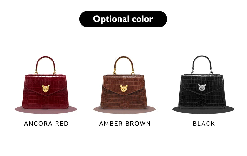 2025 BAFELLI CAT DONNA NUOVA PATTERN CROCODILE IN PELLE FASHION BORSA STYLISH BUSINESS FEMALE IN PELLE BRAND DI LUSSO OL PURSE