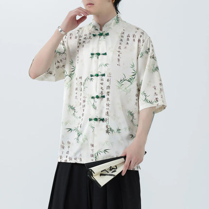 Camicie Stampate da Uomo, Stile Retrò Hawaiano, Traspiranti, Comode e Oversize con Maniche Corte