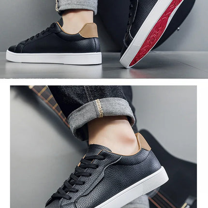 Leather Men's Sports Shoes - Casual Style, Breathable Men's Shoes, Anti-slip and Comfortable, Men's Casual Sneakers