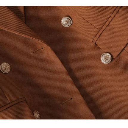 Autumn Winter Jacket Women Long Blazer Khaki Coffee Black Office Ladies Formal Jacket Business Work Wear Coat Female Outerwear