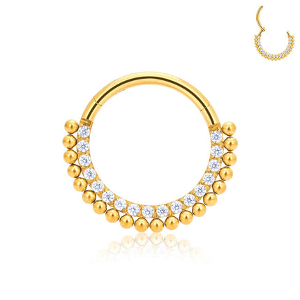 G23 Titanium Piercing Nose Ring Body Jewelry Hoop earings ASTM F136 Cartilage Tragus Diaphragm Titanium Hing PlatiNum