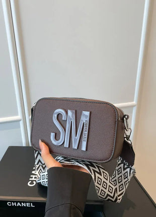 Cross-Border Style Camera Bag Fashionable Retro Women's Shoulder Slant Bag Small Square Bag Street Trend PU Material PlatiNum