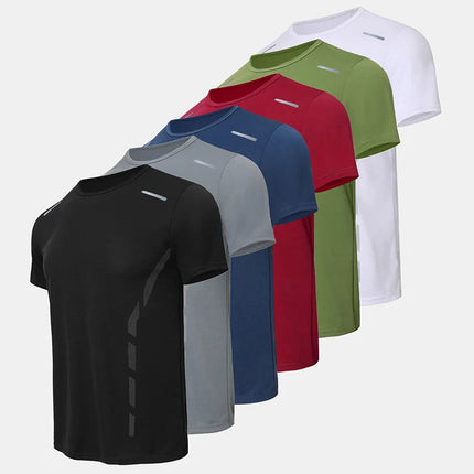 Tuta sportiva da uomo ad asciugatura rapida 1/2/4 pezzi T-shirt casual traspirante a maniche corte Tasca Pantaloncini versatili per adolescenti da indossare platinumshop