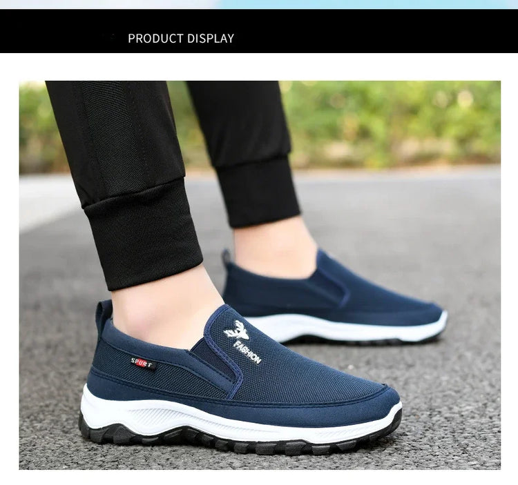 Scarpe da ginnastica da trekking da uomo, scarpe da ginnastica da viaggio ortopediche traspiranti, comode per attività all'aperto, escursioni, passeggiate