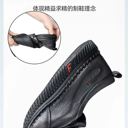 Mocassini da uomo in pelle PU antiscivolo appartamenti da passeggio traspiranti slip on da esterno scarpe casual per scarpe da ginnastica da guida per ufficio da lavoro maschile2