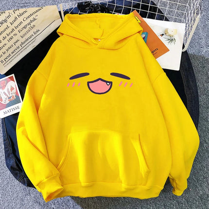 Tako Takodachi Face Hoodie Anime Hololive Hoodies Winter Women Spring/Autumn Tops Unisex Sweatshirt Vintage Harajuku Sudaderas