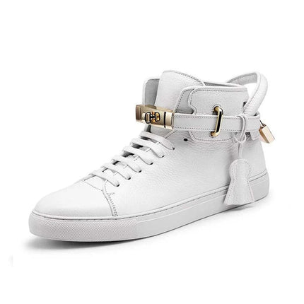 Male Genuine Natural Leather Shoes Luxury Brand Comfortable Casual White Designer High Quality Sneakers Gifts For Man Original