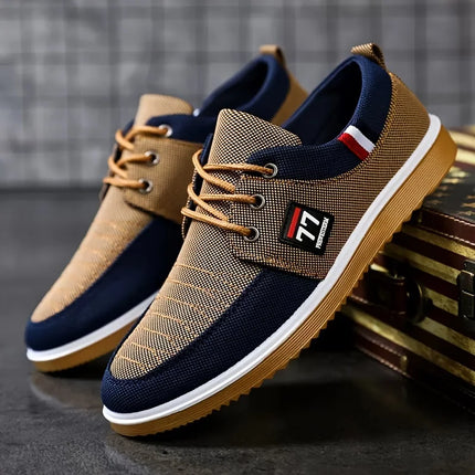 2025 Nuove scarpe da uomo alla moda alla moda Scarpe sportive casual Comode e versatili lavorate a maglia