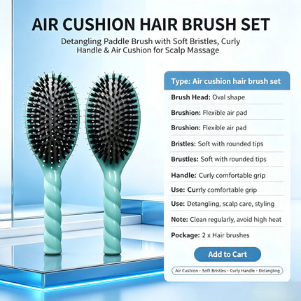 Scalp Massage Boar Bristle Fried Dough Twists Hair Brush Reduces Hair Breakage Detangling Hair Comb Portable Daily Hair Styling Accessories