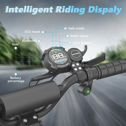 SUNNIGOO X3 Potente Monopattino Elettrico 1800W Motore ad Alta Potenza 60V 28.6Ah Batteria Grande Capacità Doppia Modalità di Guida Velocità Massima 65KM/H Veicolo per Pendolari a Lungo Raggio Pneumatici Fuoristrada da 11