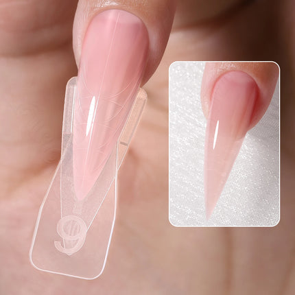 Original YOKEFELLOW Sandwich Dual Nail Form Short Stiletto Nail Extension Form 240pcs Top Form Bottom Form For Quick Nail Extensions IM222