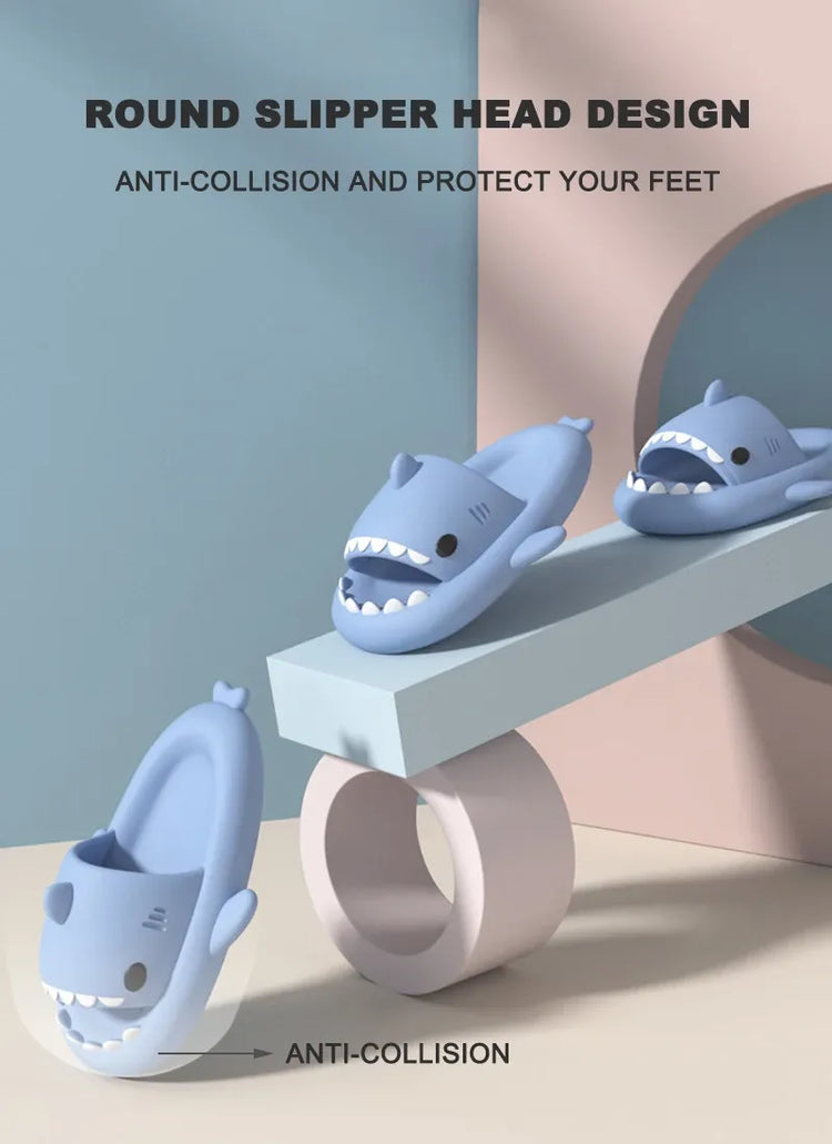Pantofole da squalo nuovo stile donna estate carino infradito in EVA uomo antiscivolo scivoli da esterno per interni ragazze ragazzi scarpe da spiaggia sandali