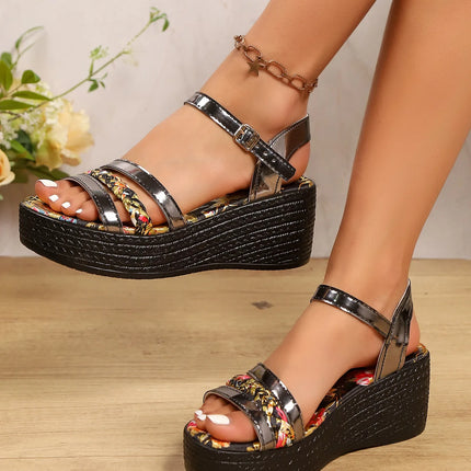 Women's Wedge Sandals 2026 New Summer Collection High-Quality Designer Shoes Casual Outdoor Platform Sandals for Women