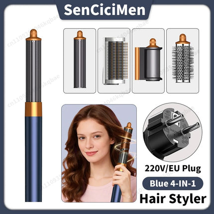 Sencicimen 6 IN 1 Multi Hair Styler Dryer Brush Negative Ion Air Styler for Auto-Wrap Curling Hair Styling Tools Hair Dryer Set