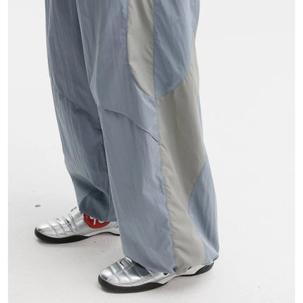 Men Women Splice Fashion Outdoor Loose Casual Lightweight Quick Dry Sports Cargo Baggy Pants Track Trouser Jogger Sweatpants