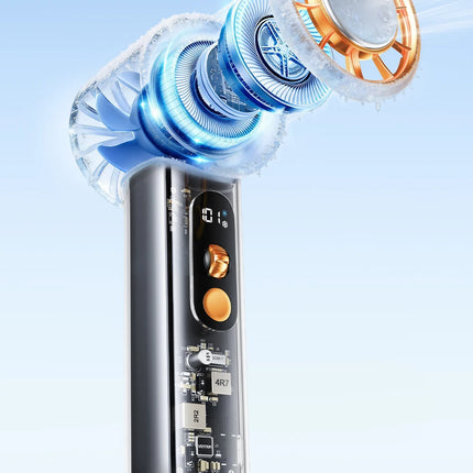 Ventilatore Portatile Vention Turbo con Raffreddamento Superconduttivo, per Campeggio, 11000 RPM, Velocità Regolabile, Display LED Digitale