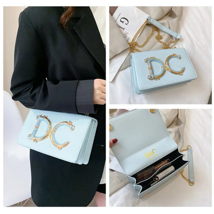 High quality fashionable women's bag hot selling chain bag trendy candy color small square bag for women PlatiNum