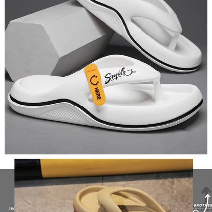 New Men's Women's Slippers Flip Flops Indoor Outdoor Beach Sandals Super Soft Bottom Slides Non-Slip Thick Sole Men's Slippers