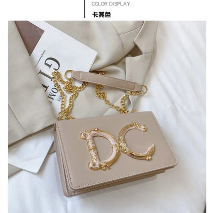 High quality fashionable women's bag hot selling chain bag trendy candy color small square bag for women PlatiNum