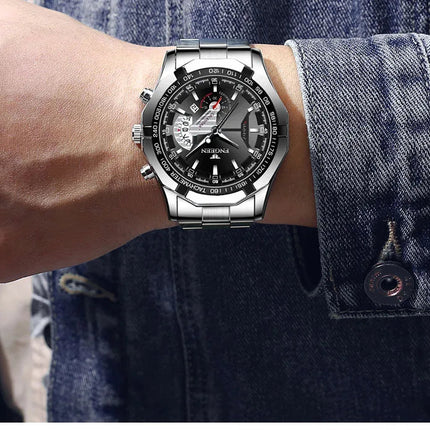 2024 Top Brand di Lusso Orologio di Moda Casual Militare Al Quarzo Sport Orologio Da Polso In Acciaio Pieno Impermeabile Orologio da Uomo Relogio Masculino platinumshop