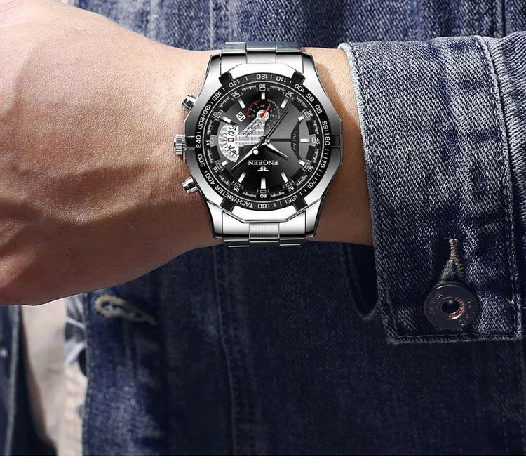 2024 Top Brand di Lusso Orologio di Moda Casual Militare Al Quarzo Sport Orologio Da Polso In Acciaio Pieno Impermeabile Orologio da Uomo Relogio Masculino platinumshop
