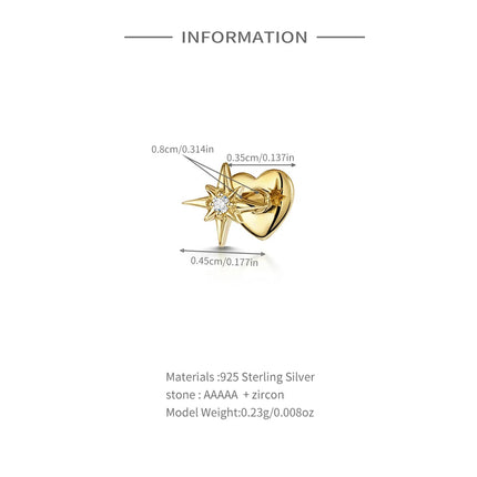 AIDE Heart Round Ball Flat Helix Piercing Earring 925 Sterling Silver Ear Studs Geometric Zircon Exquisite Trinket Studs Aretes PlatiNum