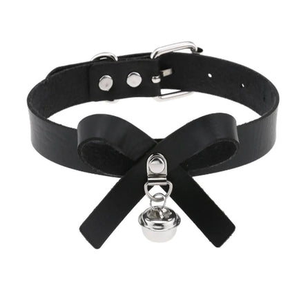 1Pc Harajuku Cuore Sexy Rivetti Cuoio DELL'UNITÀ di elaborazione Nero Goth Punk Girocollo Per Y2K Ragazze FAI DA TE Goth Star Pentagramma Collane Grosse Gioielli PlatiNum