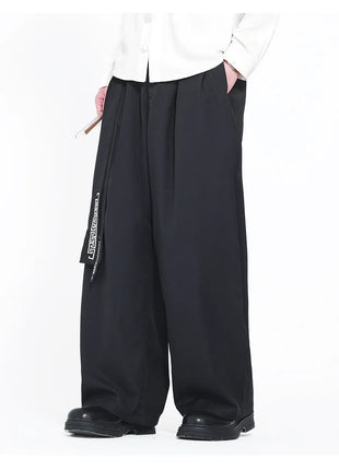 Pantaloni da uomo in stile giapponese con stampa Ukiyo-e, pantaloni comodi e alla moda, pantaloni larghi da uomo, pantaloni casual a gamba dritta da uomo