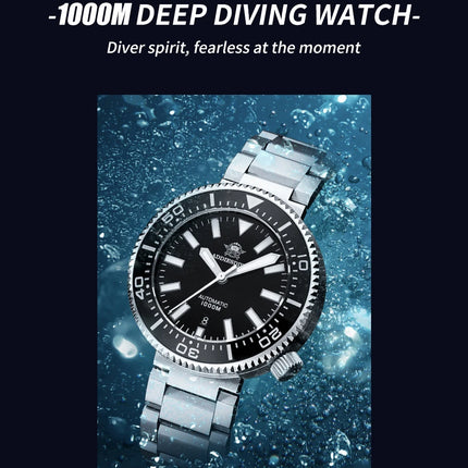 ADDIESDIV2025 New 8215 Movement 200m Waterproof BGW9 Blue Luminous Luxury Diving Automatic Watch Stainless Steel Sapphire AD2523