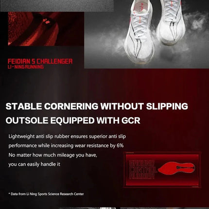 Li-Ning Women's FEIDIAN 5 CHALLENGER Racing Running Shoes CARBON-FIBER PLATE BOOM Cushion Sport Shoes Breathable Sneaker ARMV002 PlatiNum