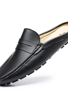 YRZL mocassini estate Slip on mezze scarpe per uomo pantofole in pelle PU Casual traspirante comodi mocassini mocassini scarpe Casual da uomo