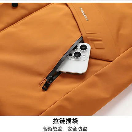 Oversized Men's 90% White Duck Down Jackets Winter Outdoor Windproof Warm Hooded Puffer Coat Loose Thicken Padded Parka Clothing