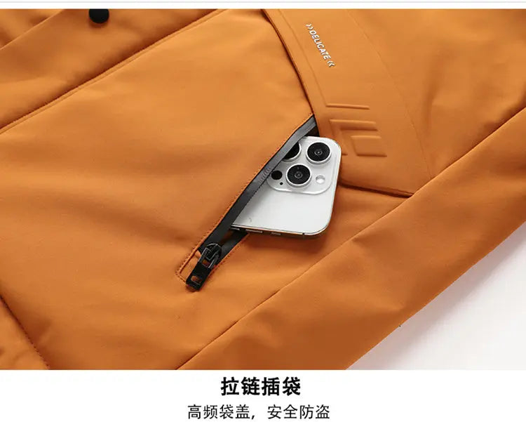 Oversized Men's 90% White Duck Down Jackets Winter Outdoor Windproof Warm Hooded Puffer Coat Loose Thicken Padded Parka Clothing