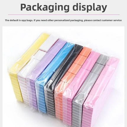 50pcs Lot Two-sided Mini Nail File Blocks Colorful Sponge Nail Buffer Block Nail Polishing Manicure Tools 100/180 Grit Wholesale 2026