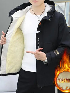 Men's Autumn/Winter Jackets New Arrived Trendy Brand Couple Jacket Men's Women's Handsome Casual Hooded Work Jacket Coat