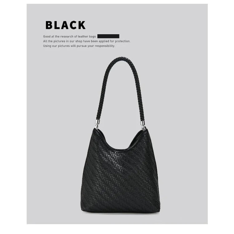CEEKAY 2026 Nuova Borsa Hobo Intrecciata, Borsa a Spalla Retrò con Trama a Spina di Pesce e Manico Intrecciato, Borsa Tote Casual da Donna