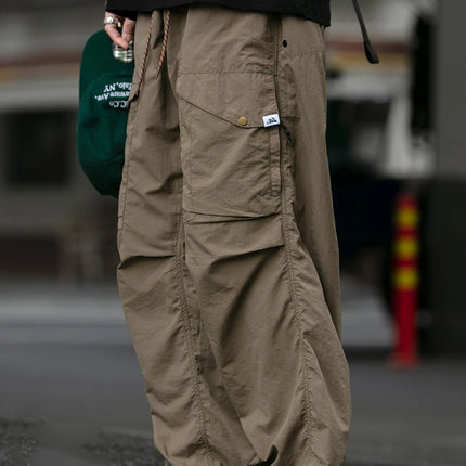 Spring Summer Korean Outdoor Functional Waterproof Cargo Pants For Men Clothing Harajuku Joggers Casual Breathable Pants Male