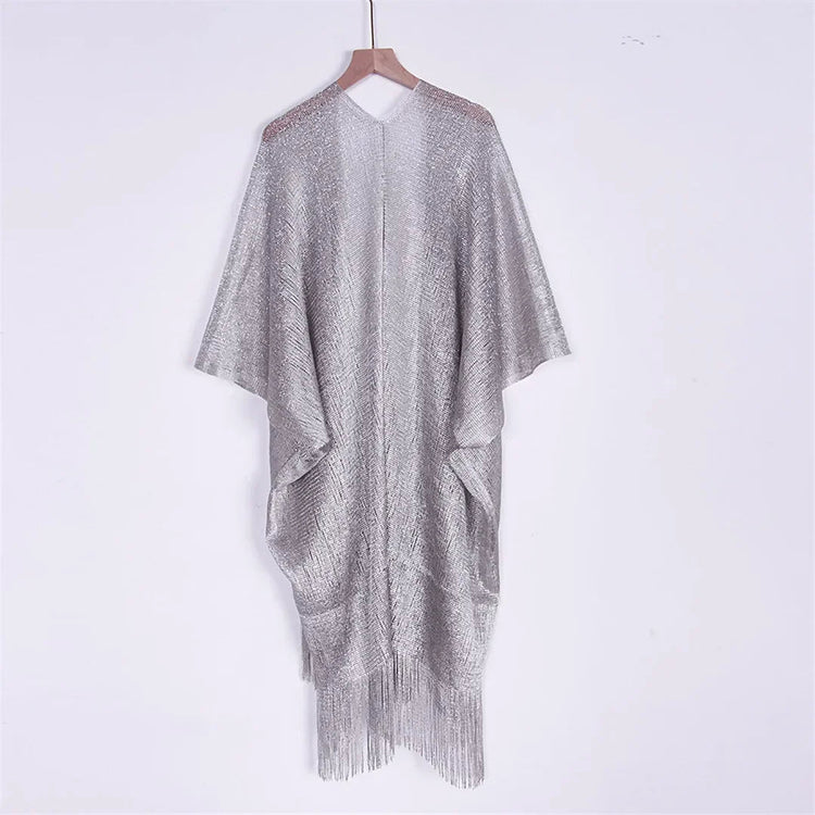 Nappa Oro Bikini Cover Up Abito da spiaggia sexy Tuniche per le donne Beachwear Nuova estate Vedere attraverso il costume da bagno Cover-up Caftano platinumshop