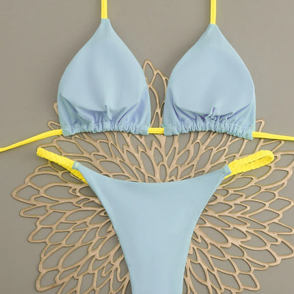 Micro Bikini 2026 Push Up Costumi da bagno donna Costumi da bagno sexy Mini Bikini Set Perizoma Biquini Costume da bagno Halter Summer Beachwear