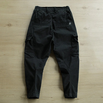 Outdoor Casual Men's Multi Pockets Cargo Pants 2025 Spring Fall Daily Fashionable Men Trousers Streetwear Mens Solid Color Pants