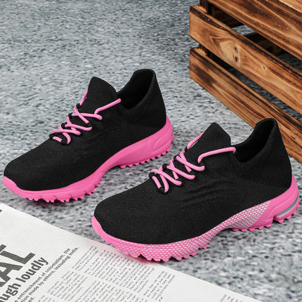 Breathable Socks Shoes Women Lightweight Knitted Casual Sneakers Non-slip Walking Footwear Outdoor Jogging Fitness Sports PlatiNum
