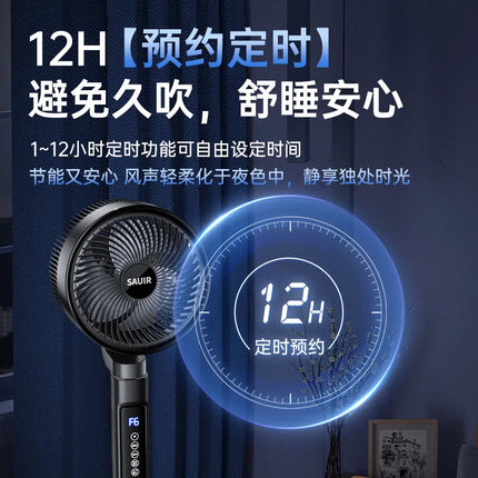 Ventilatore da Terra 220V con Telecomando, Silenzioso, Elettrico, con Timer, per Circolazione dell'Aria, Apparecchio di Raffreddamento Intelligente